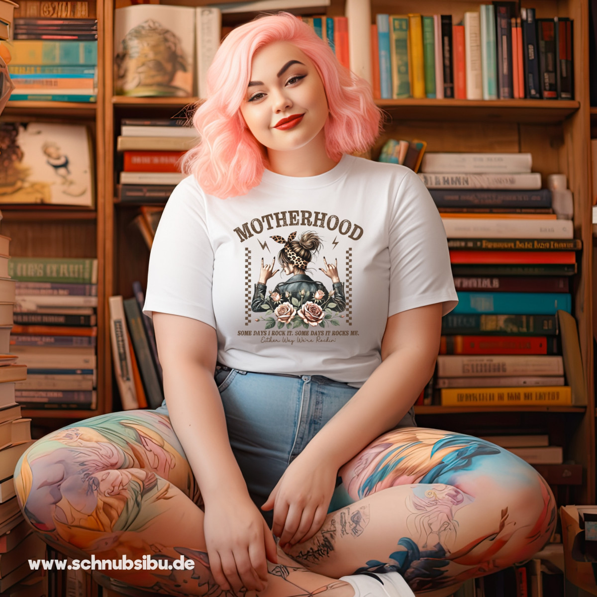 Bügelbild Muttertag - Motherhood rocks